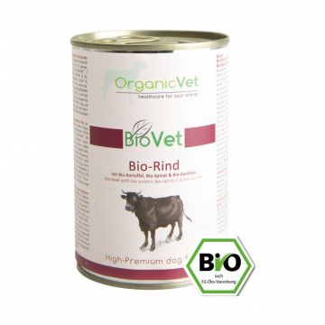 OrganicVet - Vita, spanac, morcov - 400g