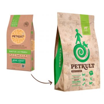 Petkult Sensitive Care adult Small cu miel si orez, 12 kg