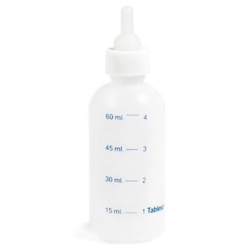 Sticla cu biberon pentru caini si pisici, 60 ml