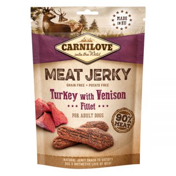Carnilove Jerky Turkey with Venison Fillet 100 g