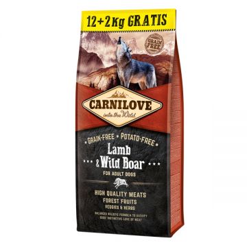 Carnilove Lamb and Wild Boar for Adult 12 plus 2 kg