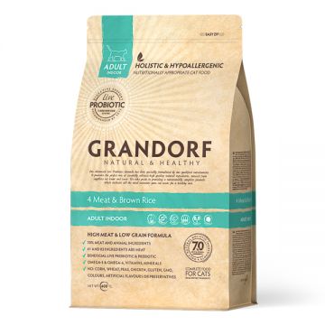 GD-Cat - 4 Meat & Brown Rice - Adult Indoor - 400 g