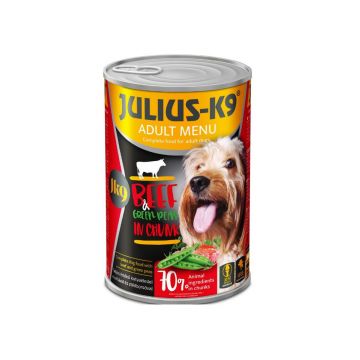Julius K9 Dog - Hrana umeda super-premium - Vita si Mazare - 1240g