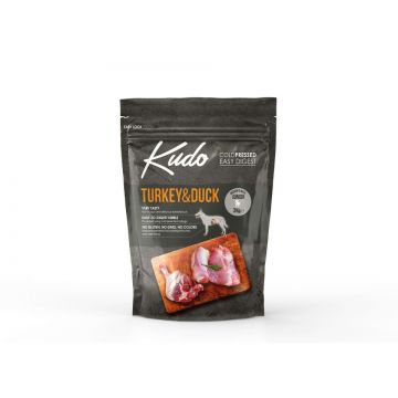 Kudo Junior Mediu-Maxi - Hrana uscata, presata la rece - Curcan si Rata - 3kg