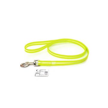Lesa K9 IDC Lumino, neon, cauciuc fosforescent, durabila, lungime 1.2 m, latime 19 mm