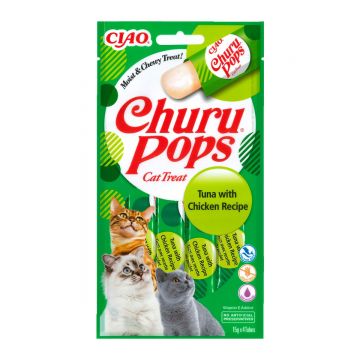 Churu Pops Recompensa Suculenta cu Pui si Ton