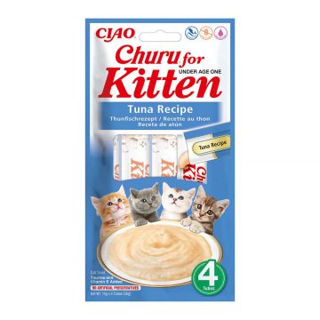 Churu Recompensa Cremoasa Kitten cu Ton
