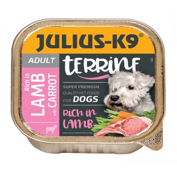 Julius K9 Dog - Terina cu miel si morcovi - 150g