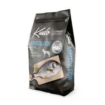 Kudo Senior, Light - Hrana uscata, presata la rece - Peste - 12kg