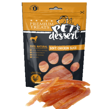 Pet s Desert Dog Soft Chicken Slice 80g LSC-02