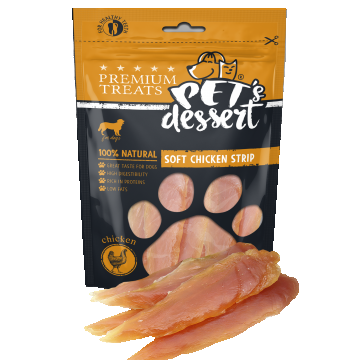 Pet s Desert Dog Soft Chicken Strips 80g LSC-01