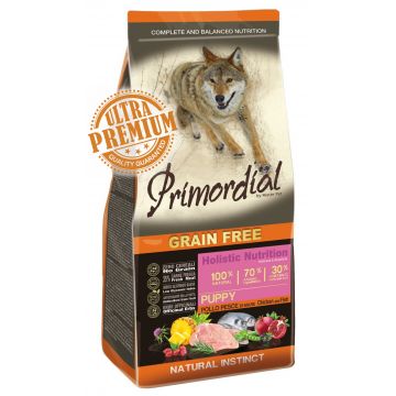 Primordial Grain-Free Holistic Dog Puppy ChickenSea Fish 12kg