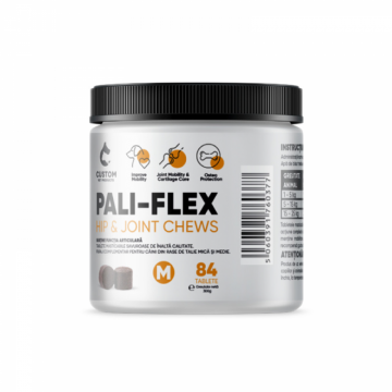 Supliment articular pentru caini de talie mica si medie Vet Expert Pali-Flex, 84 tablete