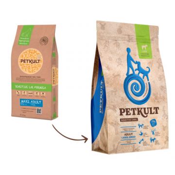 Petkult Sensitive Care adult large cu miel si orez, 3 kg
