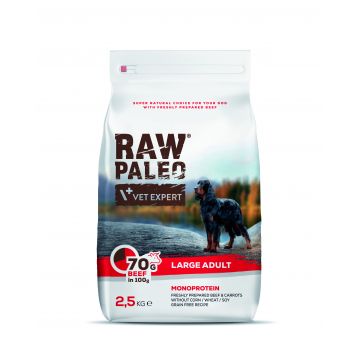 Raw Paleo Adult, Rase Mari, cu Vita, 2.5 kg