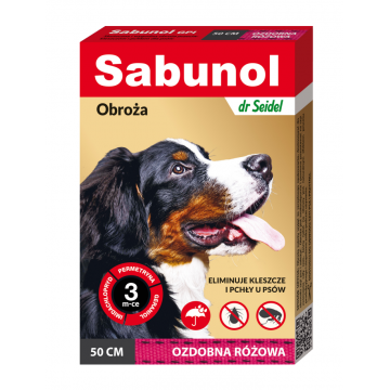 Zgarda antiparazitara pentru caini Sabunol Dog GPI (10-25 kg), 50 cm