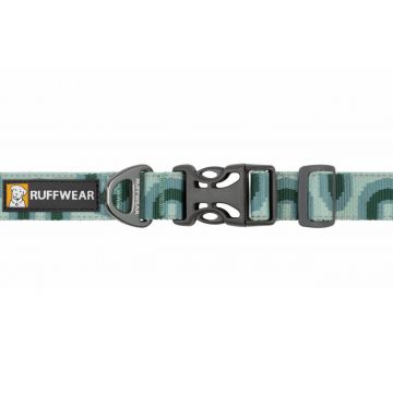 Zgarda caini Crag Ruffwear M, Grassy Oxbow, reflectorizanta, 36-51 cm x 2 cm