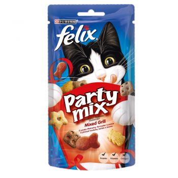 Recompense pentru pisici Felix Party Mix Mixed Grill 60gr