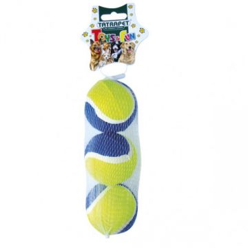 Jucarie pentru caini Tatrapet, set 3 mingi tenis