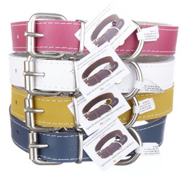 Zgarda piele 2,3 cm/50 cm nr 3 mix color