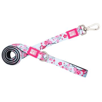 Lesa textila Max & Molly, cherry bloom, rezistenta la rupere, lungime 120 cm, pentru caini cu greutate de pana la 25 kg