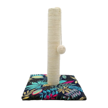 Sisal pentru pisici Croci, 30 x 30 x 42 cm, model cu frunze