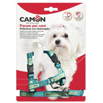 CAMON Set ham şi lesă pentru câini, nailon, diverse culori, 10x1400