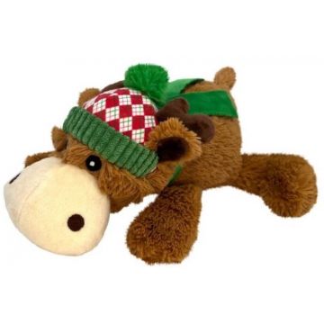 KONG Jucărie pentru câini, Cozie Ren, ediţie Crăciun, din pluş 15,24cm