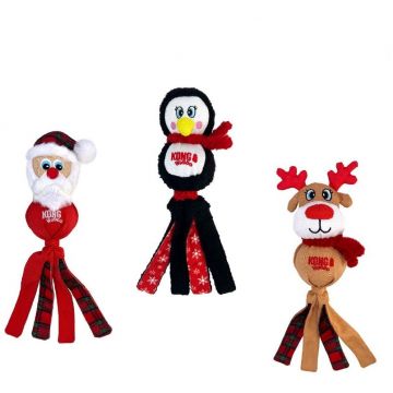 KONG Jucărie pentru câini, Wubba, ediţie Crăciun, diverse modele