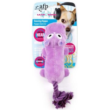 ALL FOR PAWS Ultrasonic Jucărie pentru câini Hipopotam dansator,36x12x8,6cm