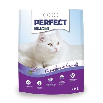 Nisip silicat, Perfect SiliCat, Lavanda, 7.6 L