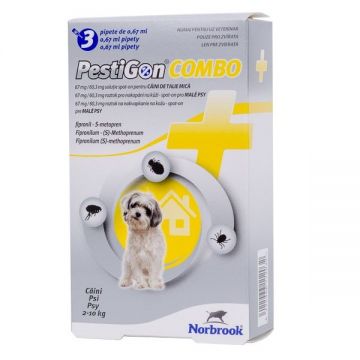 PestiGon Combo Dog S (2 - 10 kg), 3 pipete