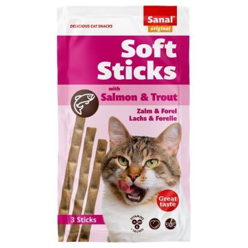 Sanal Cat Salmon and Trout, 3 sticks/ 15 g