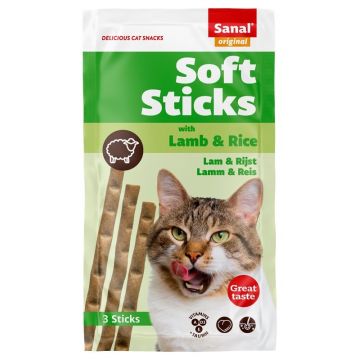 Sanal Sticks Lamb and Rice, 3 sticks/ 15 g