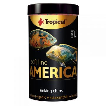 Aliment moale pentru pesti omnivori și carnivori din America de Nord și de Sud TROPICAL SOFT LINE, marime L ,250ML/130G Aliment moale pentru pesti omnivori și carnivori din America de Nord și de Sud TROPICAL SOFT LINE, marime L ,250ML/130G