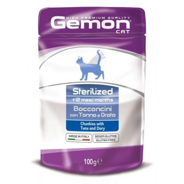 Gemon Chunkies Sterilised Cat, Ton si Dorada, 100 g