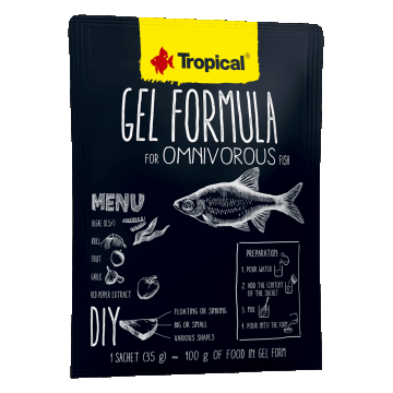 Hrana pentru pesti  omnivor, Tropical Gel Formula, plic 35G