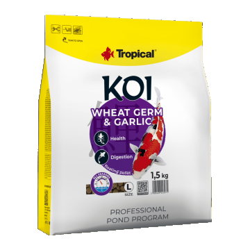 TROPICAL-Fish-KOI Wheat germ & garlic pellet L- 5L/1.5 KG TROPICAL-Fish-KOI Wheat germ & garlic pellet L- 5L/1.5 KG