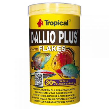 Hrana pentru pesti D-ALLIO PLUS TROPICAL FISH, 1000ML/200G Hrana pentru pesti D-ALLIO PLUS TROPICAL FISH, 1000ML/200G