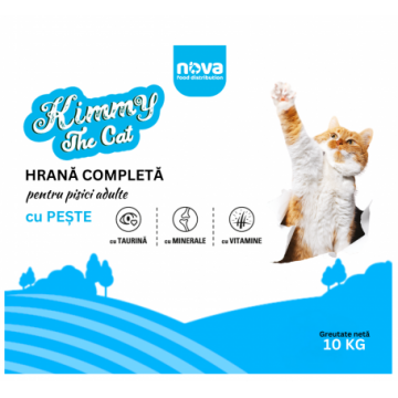 Hrana uscata pentru pisici Kimmy, Peste, 10kg