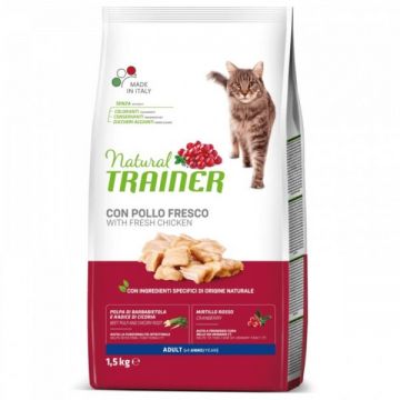 Natural Trainer Cat Adult cu Pui 1.5 kg