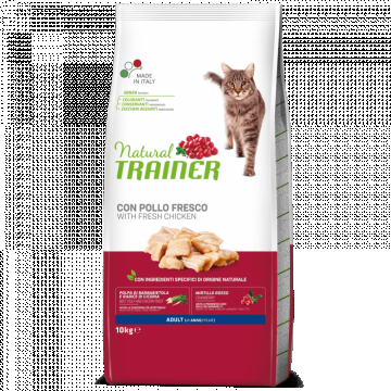 Natural Trainer Cat Adult cu Pui 10 kg