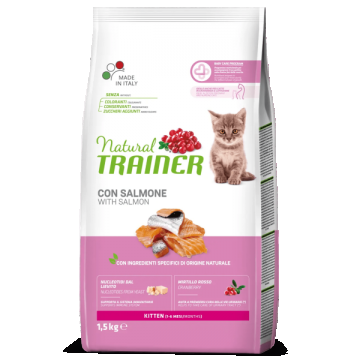 Natural Trainer Kitten cu Somon 1.5kg