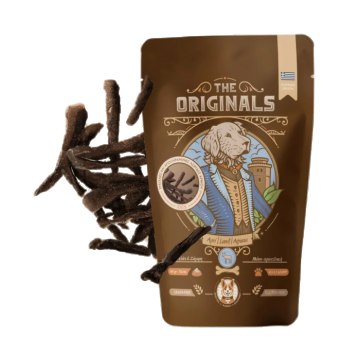 Recompense pentru caini The Originals, Fasii uscate de miel, 60g