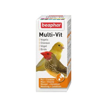 Beaphar Multi-Vit, Sirop Canari + Pasari Exotice, 20 ml