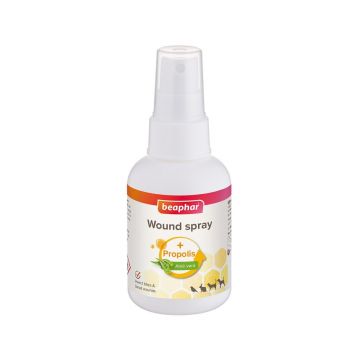 Beaphar Spray Cicatrizant cu Propolis si Aloe, 75 ml Beaphar Spray Cicatrizant cu Propolis si Aloe, 75 ml