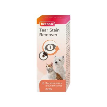 Beaphar Tear Stain Remover, solutie indepartare pete ochi, Caini/ Pisici, 50 ml Beaphar Tear Stain Remover, solutie indepartare pete ochi, Caini/ Pisici, 50 ml