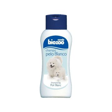 BIOZOO SAMPON CAINI CU BLANA ALBA 250ML