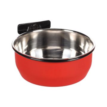 BOL DIN INOX PENTRU ROZATOARE FLAMINGO AVARO RED L CU SURUB DE PRINDERE 15CMx880ML