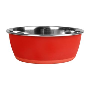 CASTRON PENTRU CAINI TOBIAS INSCRIPTIONABIL CU CRETA FLAMINGO RED L  15CMx950ML